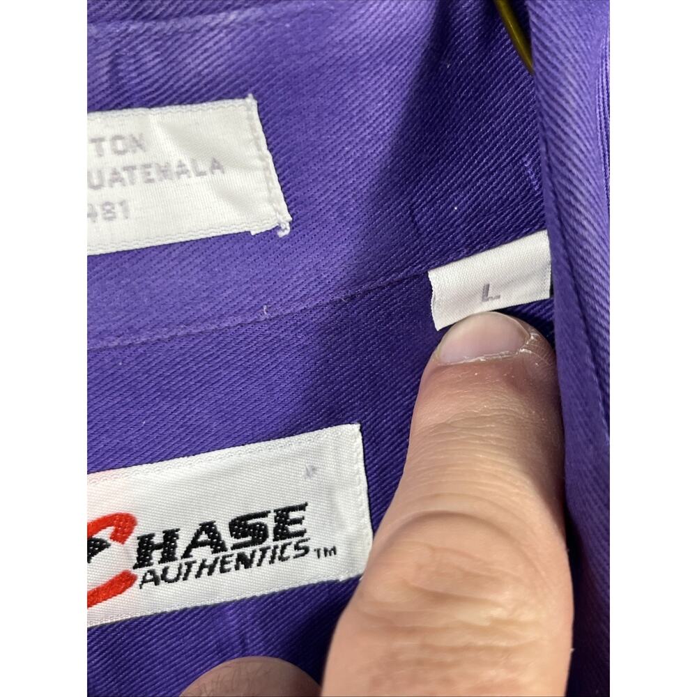 VTG 90’s Chase Authentic’s CHEVY SILVERADO Crew Shirt / Purple /Men’s Large‎ - Picture 4 of 11